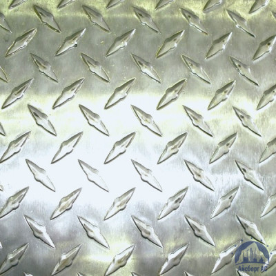 Рифлёный алюминиевый лист "Чечевица" 1,5х1500х3000 мм АМГ2НР купить в Астрахани