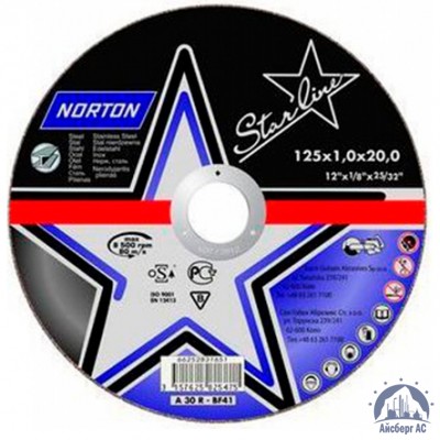 Диск отрезной по металлу 125х1,6x22,23 мм NORTON STARLINE купить в Астрахани
